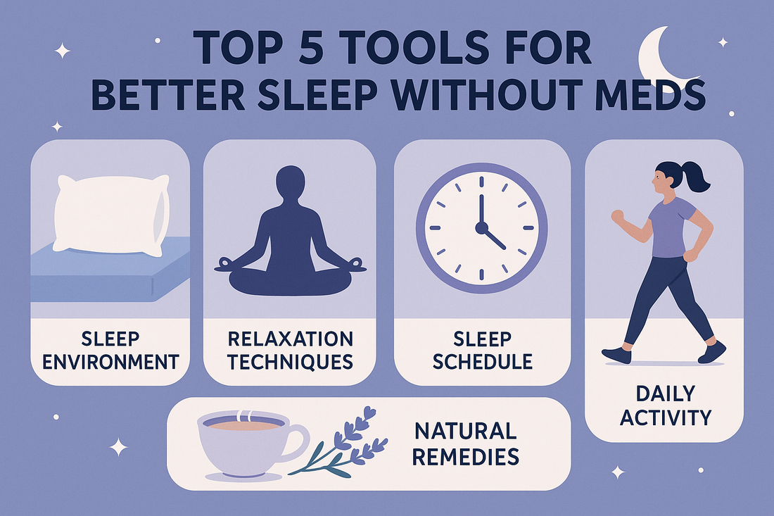 How to Sleep Better Without Meds – Top 5 Tools: