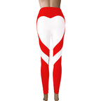 Heart Patchwork Butt-Lifting Leggings: High-Stretch Sculpt Fit