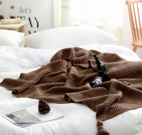Soft Nordic Knit Leisure Blanket