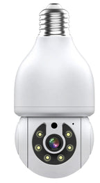 E27 Light Bulb Security Camera: 1080P 360° PTZ WiFi CCTV with Motion Detection