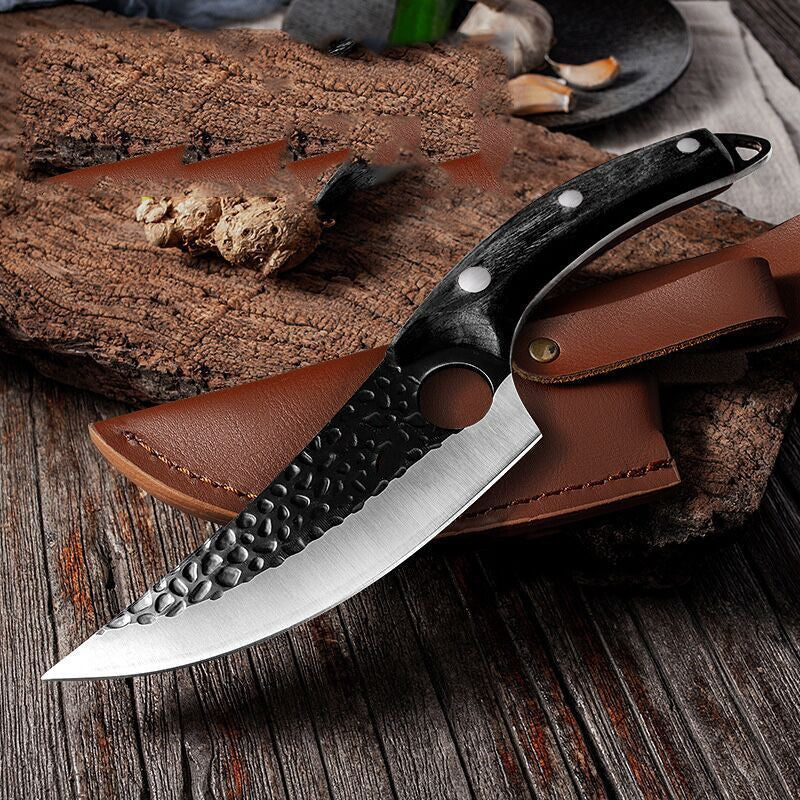 Small Scimitar Butcher Knife for Meat Processing