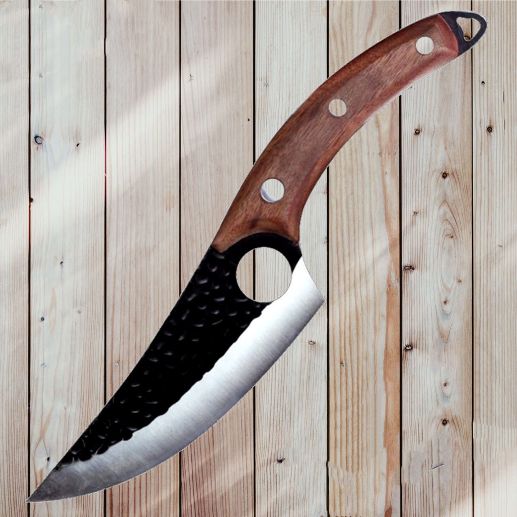 Small Scimitar Butcher Knife for Meat Processing