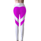 Heart Patchwork Butt-Lifting Leggings: High-Stretch Sculpt Fit