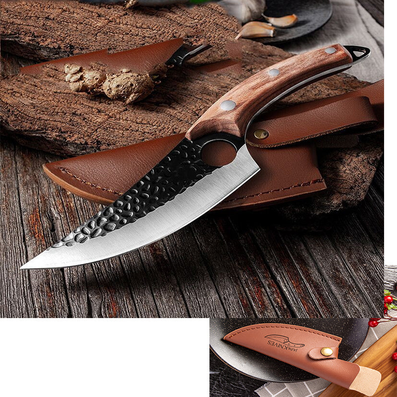 Small Scimitar Butcher Knife for Meat Processing