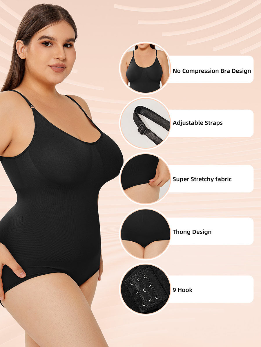 Women’s Shapewear Bodysuit – Tummy Control, Full Bust Support, Body Shaper for Everyday Wear
