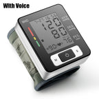 Wrist Blood Pressure Monitor – Adjustable Wrist Cuff, 90-Reading Memory, Digital BP Machine for Home & Clinical Use