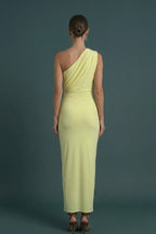 Women’s Drape Maxi Dress: One-Shoulder Chic Evening & Daywear