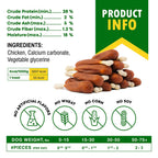 Dog Calcium Bones Wrapped Chicken & Rawhide Free Chew Treats Pet Healthy Dried Snacks Grain Free Organic Meat Chews For Training Small Large Dogs