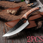 Small Scimitar Butcher Knife for Meat Processing