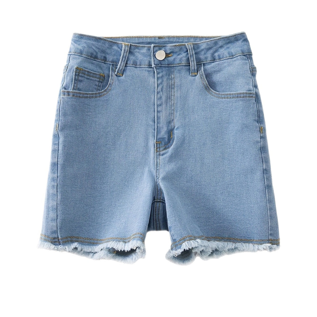 Women’s Bow-Knot Bodycon Denim Shorts: Cute Curve-Hugging Fit
