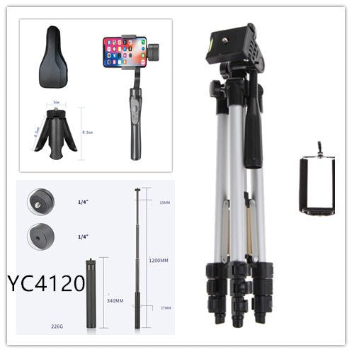 3 - Axis Anti - Shake Phone Gimbal Stabilizer with Tripod (iPhone & Android) - Sixin1