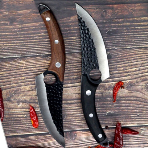 Small Scimitar Butcher Knife for Meat Processing