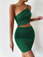 One-Shoulder Glam Sleek & Sexy Bodycon Dress