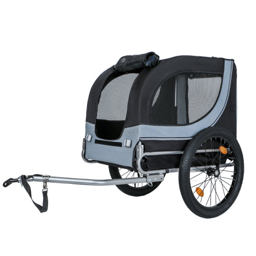 Foldable Dog Bicycle Trailer – Outdoor Pet Carrier with Wide Fat Tires & Comfort Mat