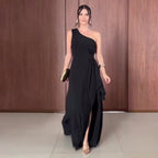 Women’s Elegant Sleeveless Split Maxi Dress: Stylish Slim Fit Summer Look