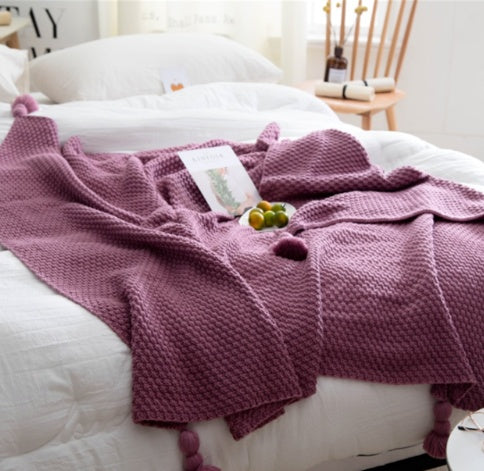 Soft Nordic Knit Leisure Blanket