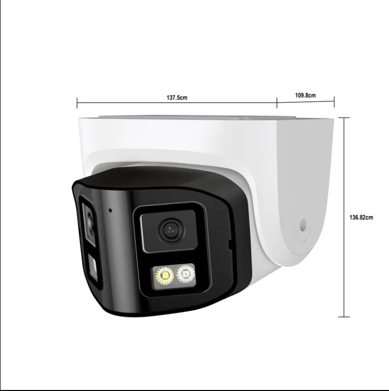 4MP Dual-lens IP Safety Belt Panoramic CCTV Webcam - Sixin1