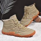 Winter Boots for Men: Thick Plush Lining Warm Outdoor Snow Shoes