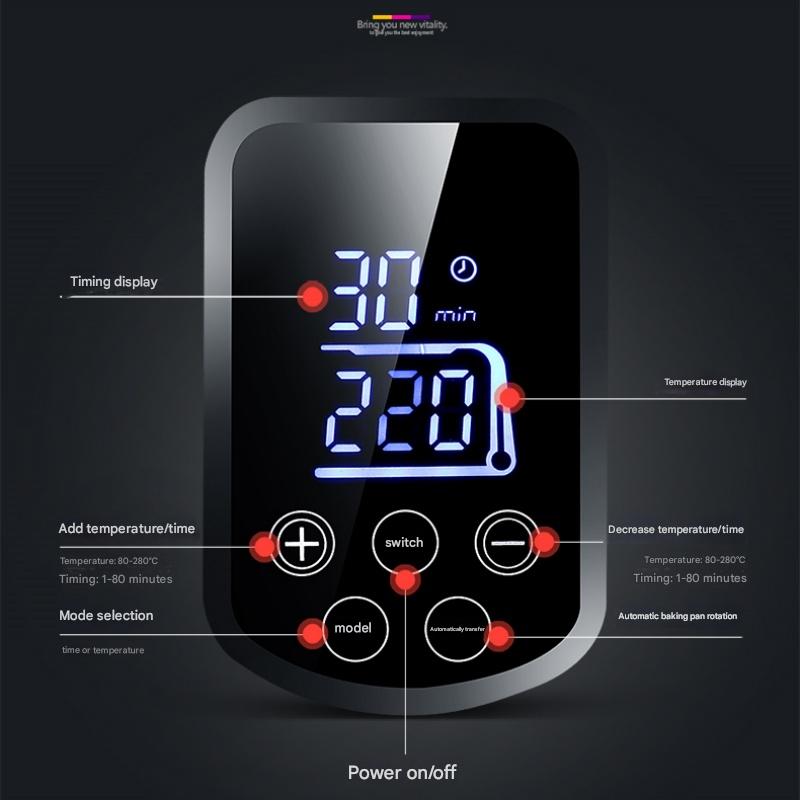 Multi-Function Electric Oven: Compact Kitchen Oven for Baking & Toasting