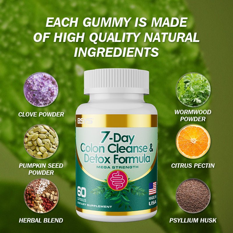 7-Day Colon Cleanse & Detox Formula Capsulese - Sixin1