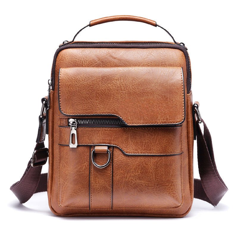 Men’s Retro One-Shoulder Business Crossbody Bag
