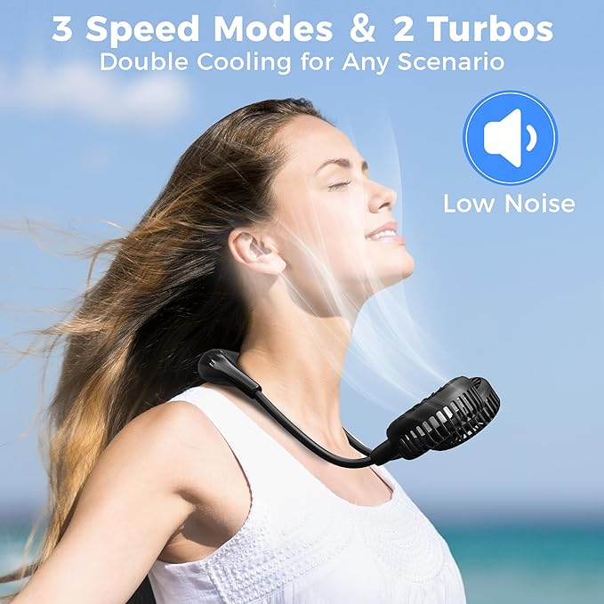 Ultra Quiet Hands Free USB Fan