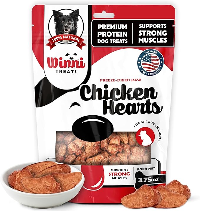Freeze Dried Chicken Hearts for Dogs