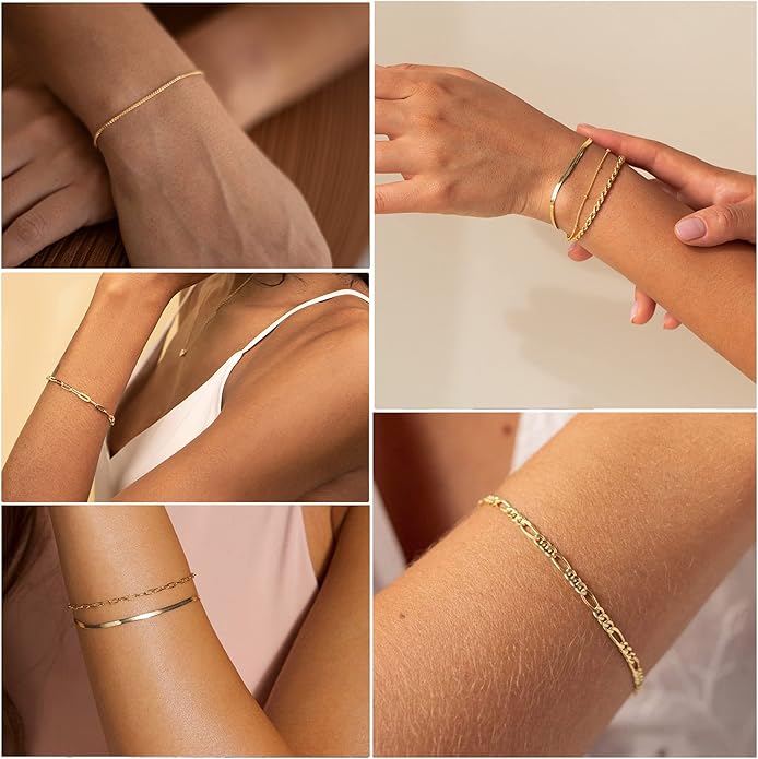 DEARMAY Gold Bracelets for Women