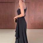 Women’s Elegant Sleeveless Split Maxi Dress: Stylish Slim Fit Summer Look