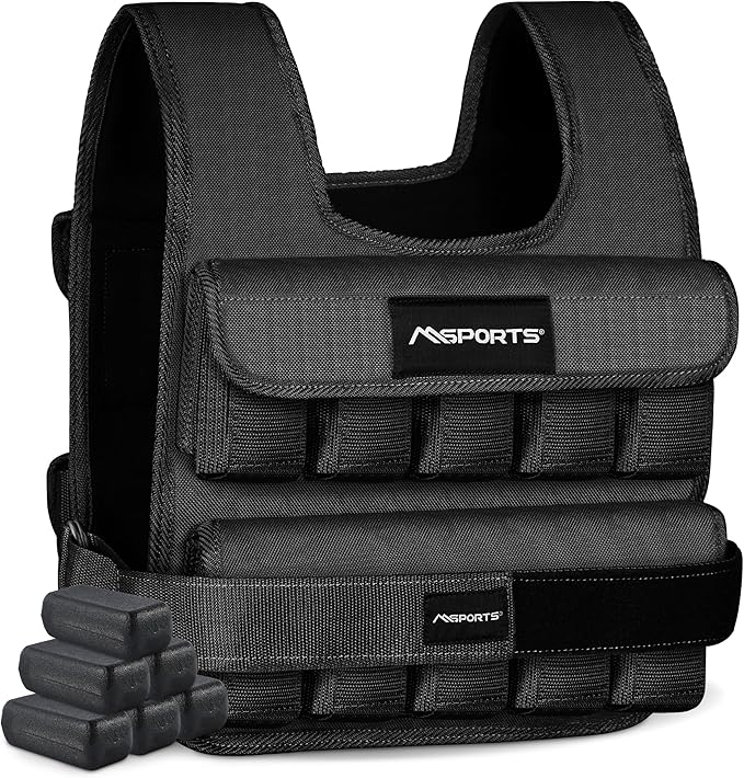 Weighted Vest Premium for Women & Men – Adjustable 11–65 lb, Running Vest, Walking Weight Vest, Tactical Style Training Vest for CrossFit, Strength, Cardio & Home Workouts