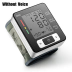 Wrist Blood Pressure Monitor – Adjustable Wrist Cuff, 90-Reading Memory, Digital BP Machine for Home & Clinical Use