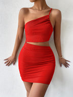 One-Shoulder Glam Sleek & Sexy Bodycon Dress