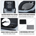 Foldable Dog Bicycle Trailer – Outdoor Pet Carrier with Wide Fat Tires & Comfort Mat