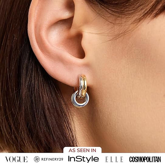 Ana Luisa Asher Small Huggie Hoop Earrings