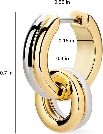 Ana Luisa Asher Small Huggie Hoop Earrings