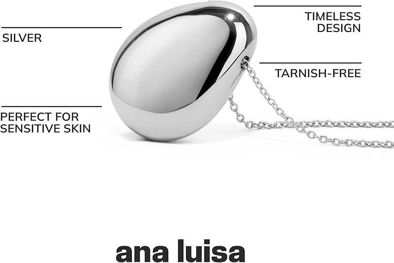 Ana Luisa Pebble Pendant Necklace – Gold or Silver