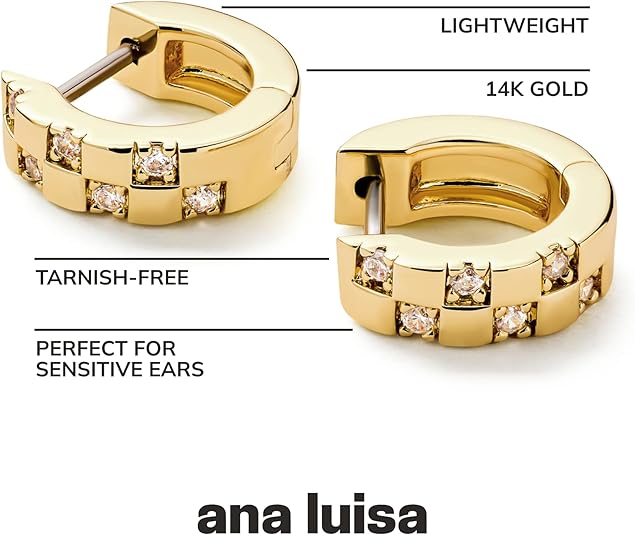 Ana Luisa Eden Hypoallergenic Chunky Hoops