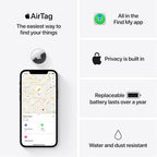 Apple AirTag Bluetooth Tracker – Keys, Wallets, Luggage & More