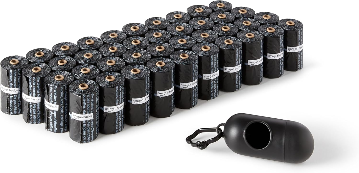 Dog Waste Bags with Leash Clip – 600 Bags