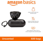 Dog Waste Bags with Leash Clip – 600 Bags