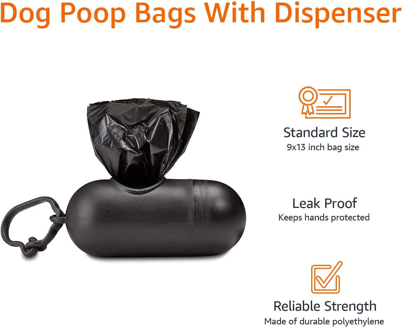 Dog Waste Bags with Leash Clip – 600 Bags
