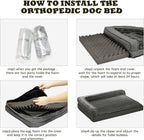 WINDRACING Orthopedic Dog Bed XL – Waterproof, 40”×28”