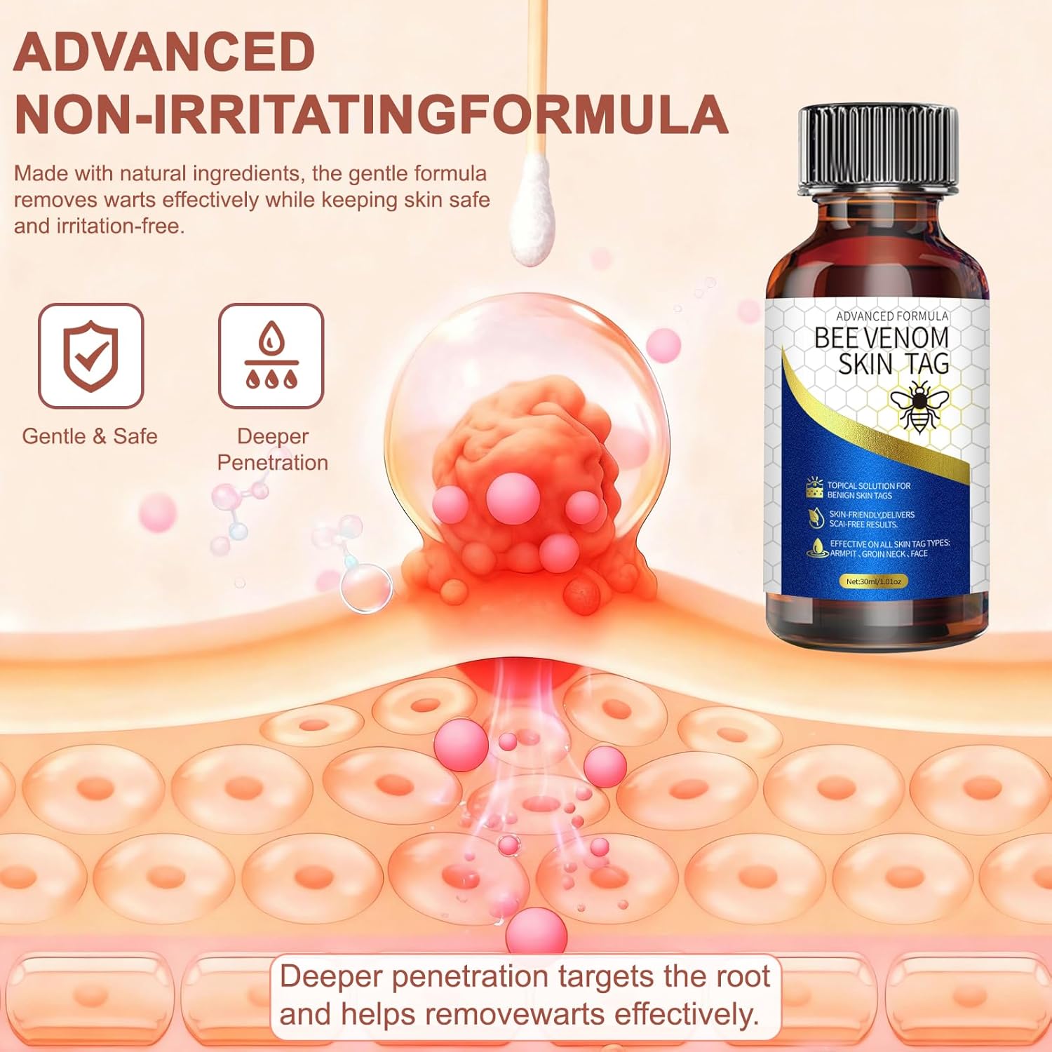TWICETWO Fast-Acting Skin Tag Remover (30ml)