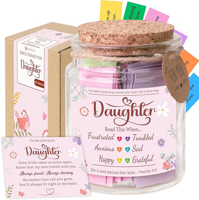 Inspirational Scripture Jar (Gift of Comfort & Hope)