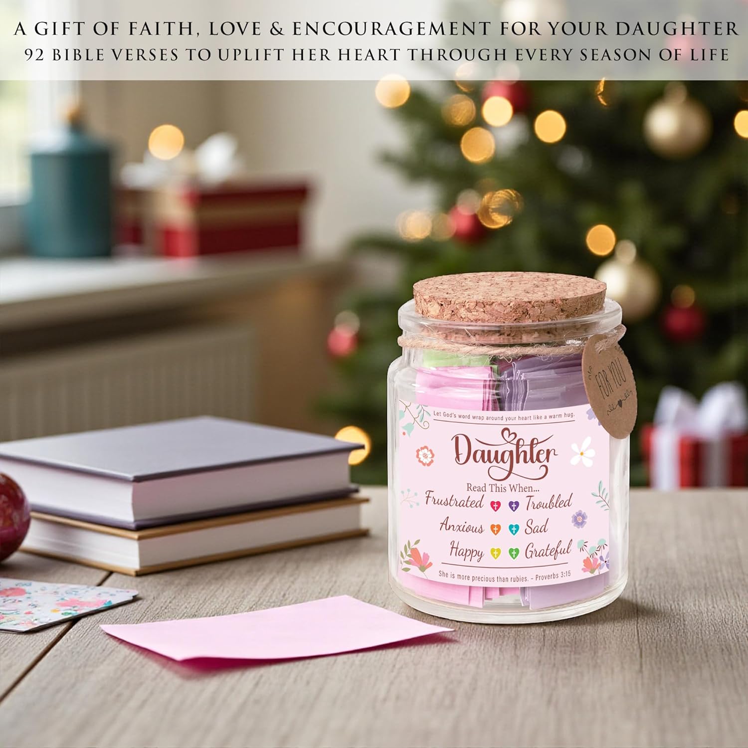 Inspirational Scripture Jar (Gift of Comfort & Hope)