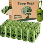 Biodegradable Dog Waste Bags, Leakproof & Scented (540)