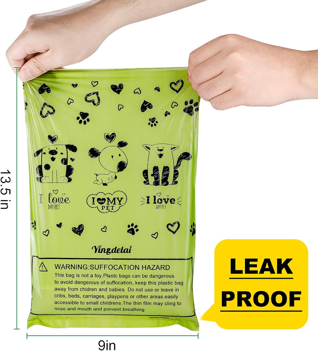 Biodegradable Dog Waste Bags, Leakproof & Scented (540)