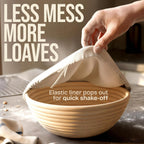 Superbaking 9" Banneton Proofing Baskets with Liners