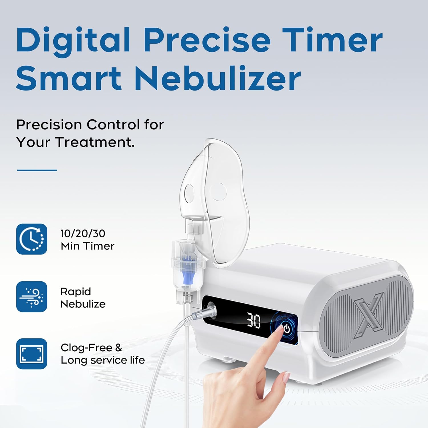 Smart Digital Nebulizer Machine for Adults & Kids