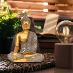 Gold Buddha Statue for Home Décor (10.4”)